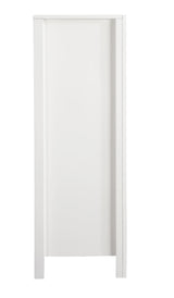 White Five-Drawer Wood Veneer Bedroom Chest - Omega Lifestyles