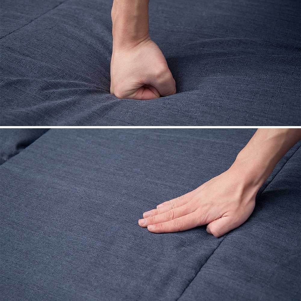 Navy Blue Multi-Functional Adjustable Floor Sofa Chaise Lounge - Omega Lifestyles