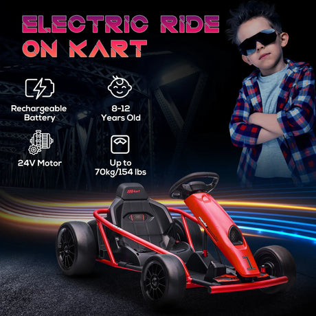 Electric Kids Drift Go Kart With Music And Safety Belt - Omega Lifestyles