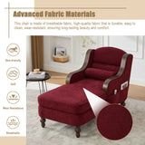 Oversized Chenille Fabric Recliner Lounge Chair With Storage - Omega Lifestyles