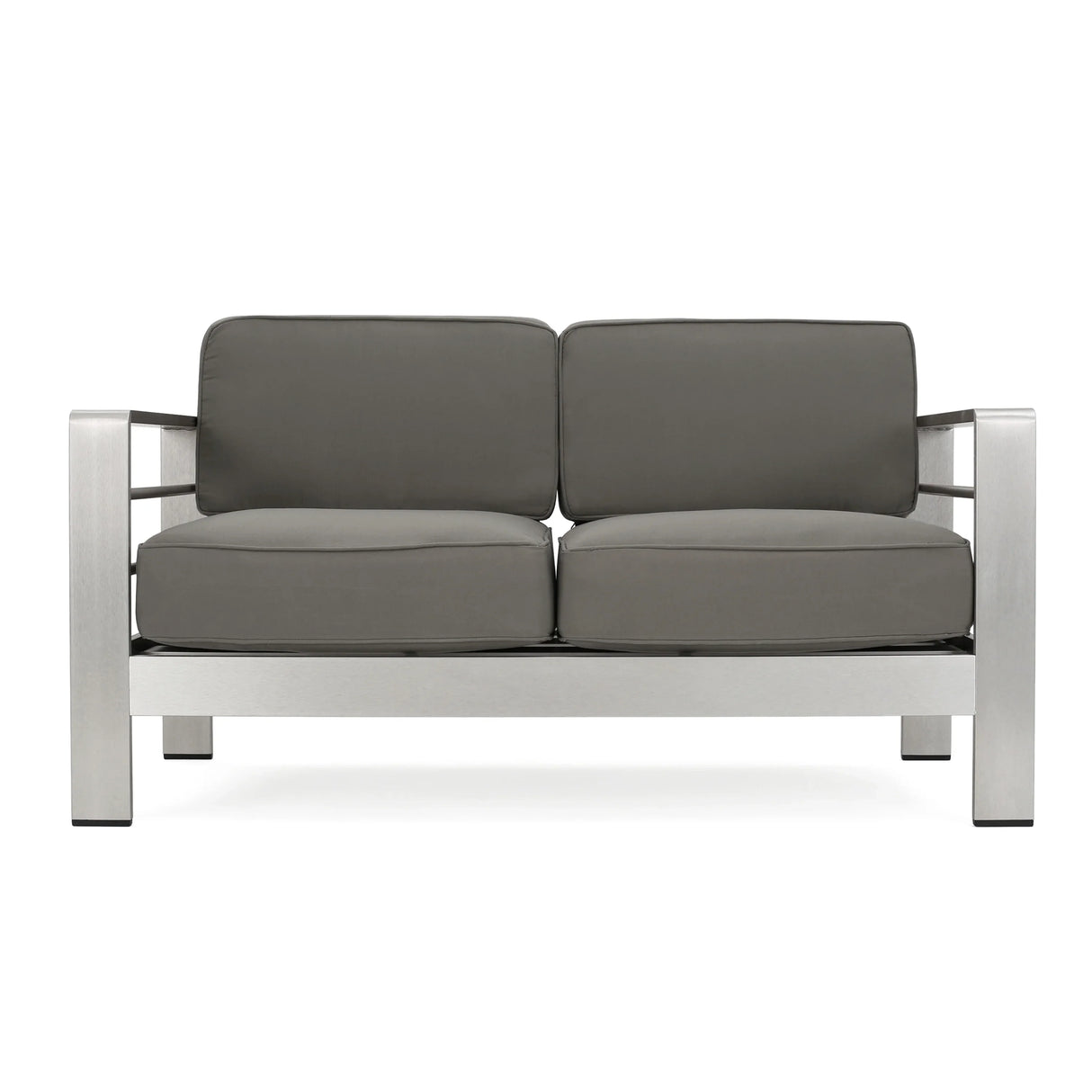 Aluminum Outdoor Patio Loveseat With Water-Resistant Cushion - Omega Lifestyles
