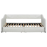 Twin XL Upholstered Daybed With Storage Drawers and Trundle - Omega Lifestyles