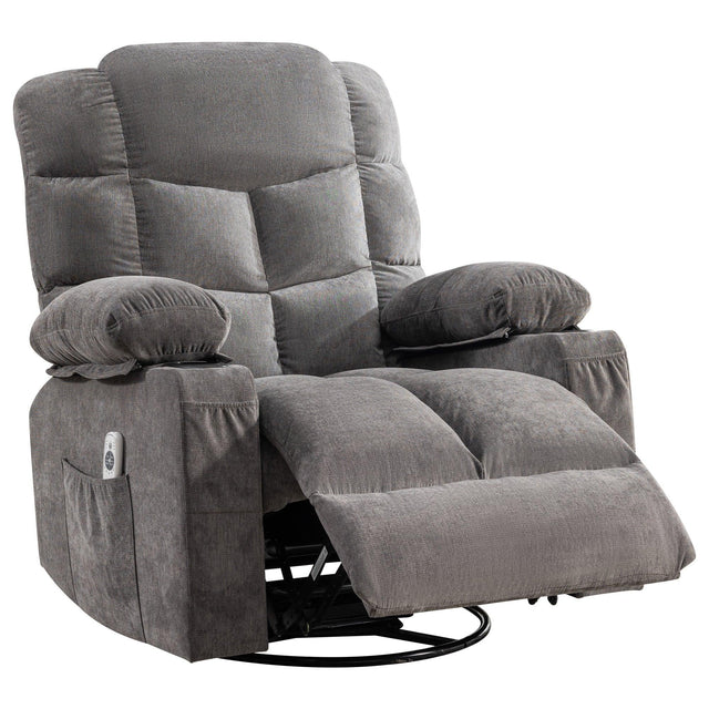 Oversized Soft Massage Recliner Chair With Heating - Omega Lifestyles