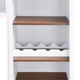 Farmhouse 4-Piece White Walnut TV Stand Set - Omega Lifestyles