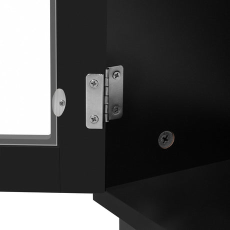 Modern Minimalist Black MDF TV Stand With Storage - Sleep Galleria