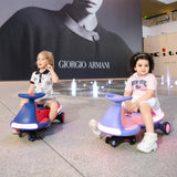 12V Kids Electric Ride-On Wiggle Car With Bluetooth Lights - Omega Lifestyles