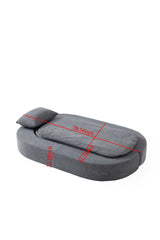 Foldable Memory Foam Convertible Sofa Bed Twin - Omega Lifestyles