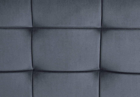 Gray Velvet Memory Foam Accent Chair With Pillow - Omega Lifestyles