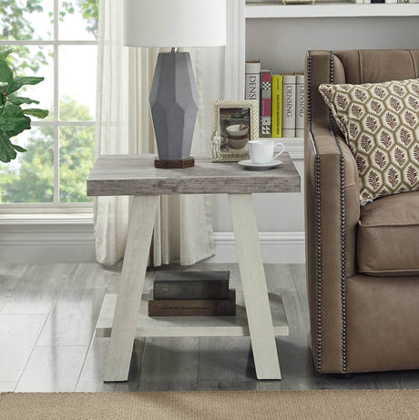 3-Piece Contemporary Wood Shelf Coffee Table Set - Sleep Galleria