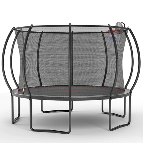 12-Foot Galvanized Steel Outdoor Garden Trampoline - Omega Lifestyles