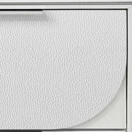 Modern Pearl White Synthetic Wood Dresser With Ample Storage - Omega Lifestyles