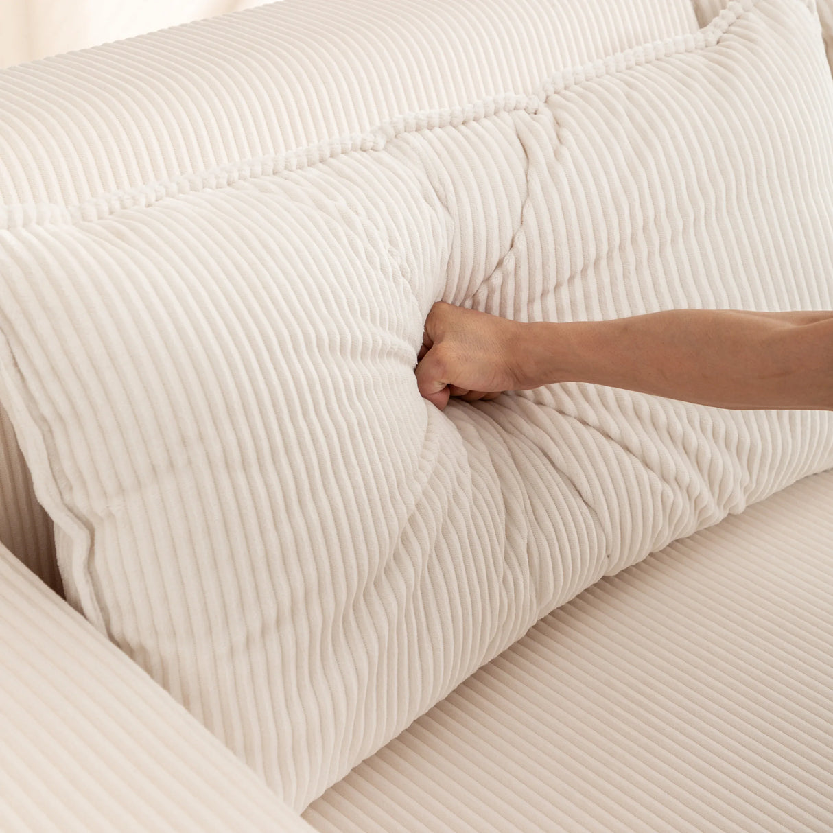 Corduroy Foam High-Density All-Foam Lounge Chair - Omega Lifestyles