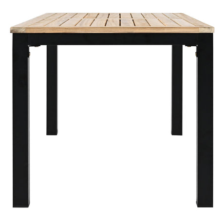 5-Piece Acacia Wood Iron Frame Patio Furniture Set - Omega Lifestyles