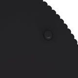 Round Black MDF Two-Tier Storage Coffee Table - Sleep Galleria
