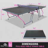 Foldable Portable 8x4 Ft Indoor Outdoor Table Tennis Table - Omega Lifestyles