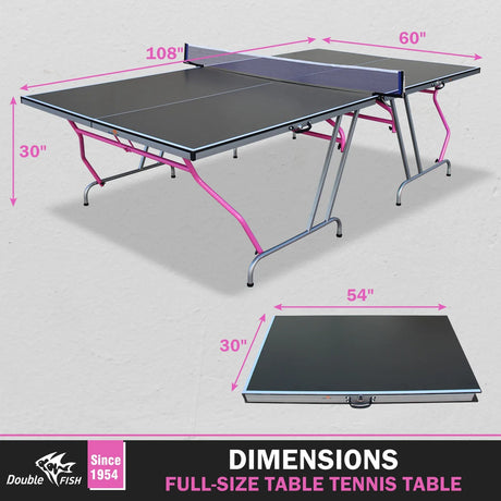 Foldable Portable 8x4 Ft Indoor Outdoor Table Tennis Table - Omega Lifestyles