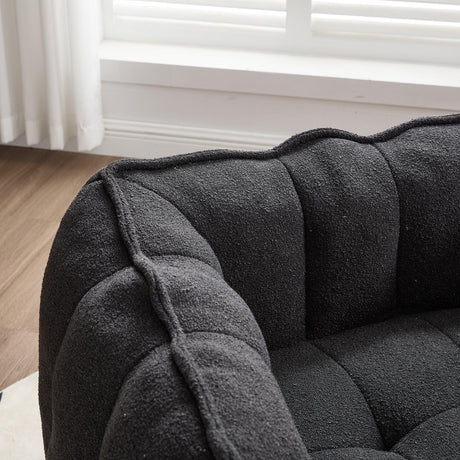 Soft Chenille High Resilient Foam Bean Bag Chair - Omega Lifestyles