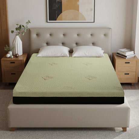Queen Medium 12-Inch Copper Infused Cooling Foam Mattress - Omega Lifestyles