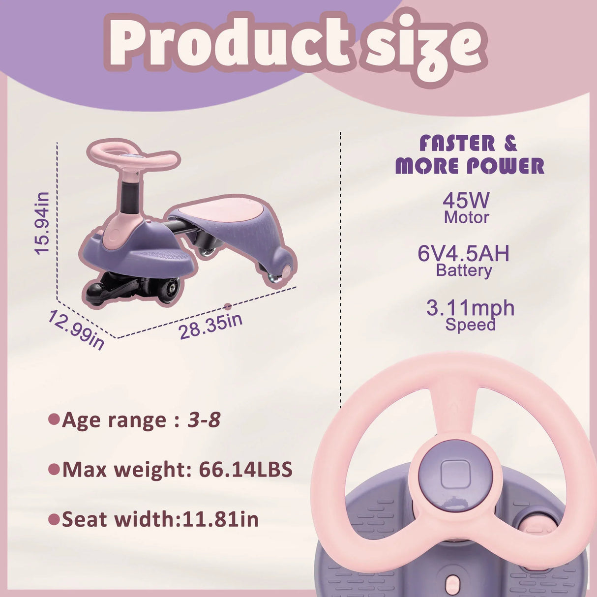 Kids 6V Electric Ride On Car With Bluetooth - Omega Lifestyles