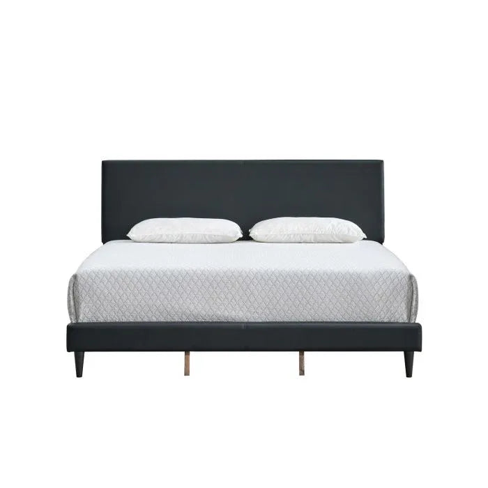 King Upholstered Adjustable Height Faux Leather Bed Frame - Omega Lifestyles