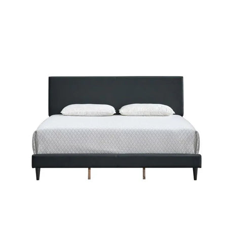 King Upholstered Adjustable Height Faux Leather Bed Frame - Omega Lifestyles