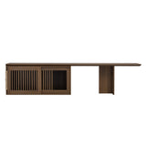 Mid-Century Modern Extendable Walnut Cat Furniture TV Stand - Omega Lifestyles