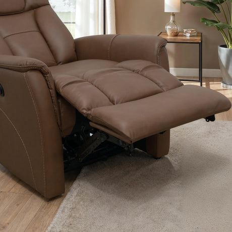 Power Recliner With Manual Adjustable Headrest And Power Footrest - Omega Lifestyles