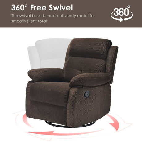 Small Swivel Rocker Recliner Chair For Small Spaces - Omega Lifestyles