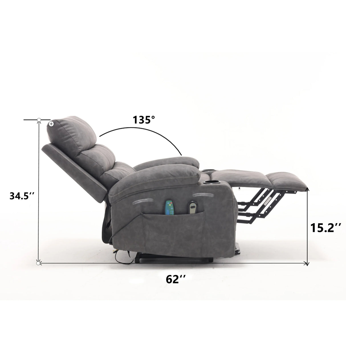 Electric Power Lift Recliner Chair With Massage Heat - Omega Lifestyles