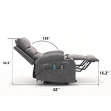 Electric Power Lift Recliner Chair With Massage Heat - Omega Lifestyles