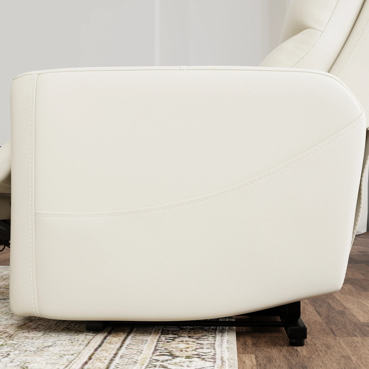 Faux Leather Power Lift Recliner Chair With USB Charging - Omega Lifestyles