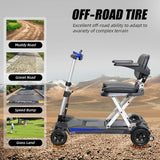 Portable Foldable 4-Wheel Mobility Scooter With Battery - Omega Lifestyles