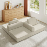 Convertible Foldable Corduroy Sofa Bed With Mattress - Omega Lifestyles