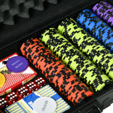 Casino-Quality Clay Poker Chip Set With Aluminum Case - Omega Lifestyles