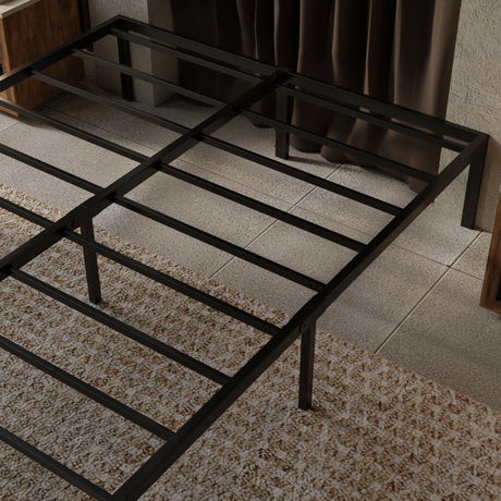 Heavy-Duty Modern Steel King Platform Bed Frame - Omega Lifestyles