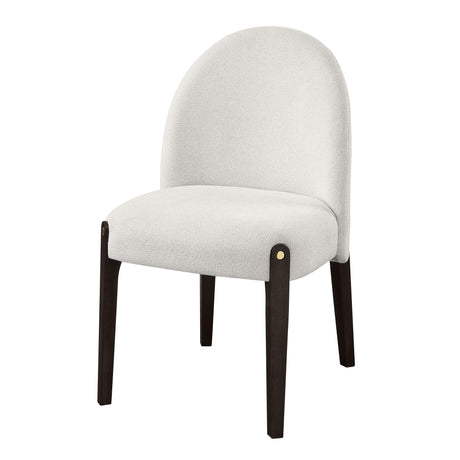 Set of 2 Beige Fabric Upholstered Side Chairs - Omega Lifestyles
