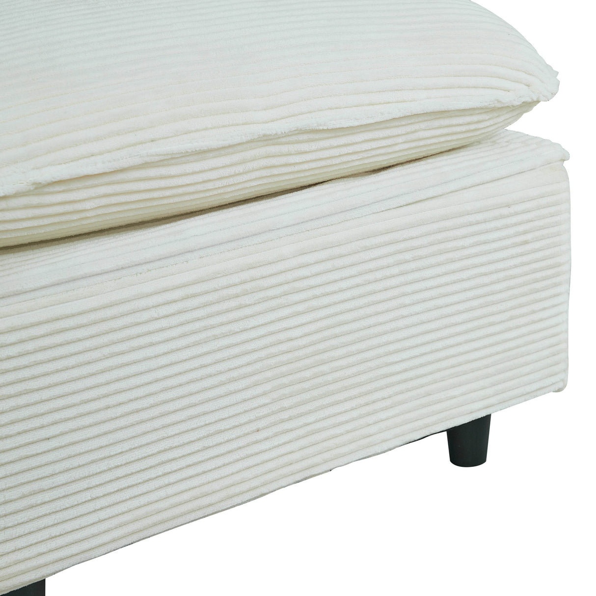 Modular 2-Seater Corduroy Fabric Sectional Sofa - Omega Lifestyles