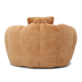 Oversized Soft Faux Fur Foam-Filled Bean Bag Chair - Omega Lifestyles