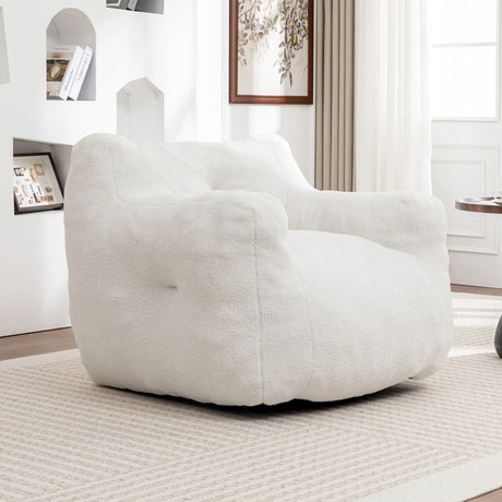 High-Density Foam Teddy Bean Bag Chair Sofa - Omega Lifestyles