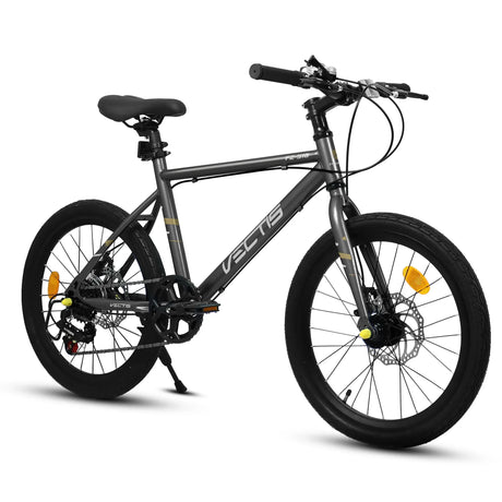 Kids 20-Inch Steel Frame 7-Speed Dual Disc Bike - Omega Lifestyles