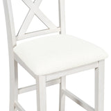 5-Piece Counter Height Rustic Farmhouse Dining Table Set - Omega Lifestyles