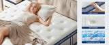 Twin Medium Firm 10-Inch Hybrid Pocketed Innerspring Mattress - Omega Lifestyles