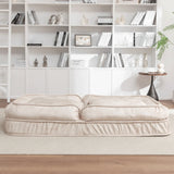 Adjustable Velvet Upholstered Massage Floor Sofa With Pillow - Omega Lifestyles