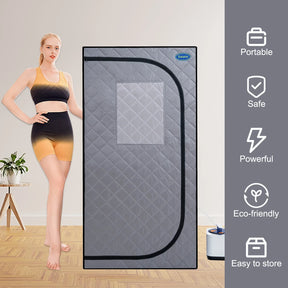 Portable Folding Steam Sauna Tent With Remote Control - Omega Lifestyles