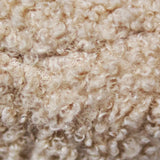 Camel Faux Fur Storage Ottoman Bench With Gold Legs - Omega Lifestyles