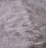 Microfiber Cylindrical Foam-Filled Charcoal Bean Bag Chair - Omega Lifestyles