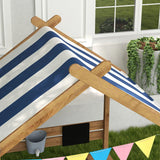 Wooden Outdoor Sandbox With Weather-Resistant Canopy - Omega Lifestyles