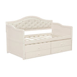 Twin Daybed With Pull-Out Trundle And Storage Drawers - Omega Lifestyles
