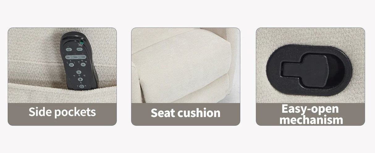 Heat Massage Recliner Chair With Swivel Rocking - Omega Lifestyles