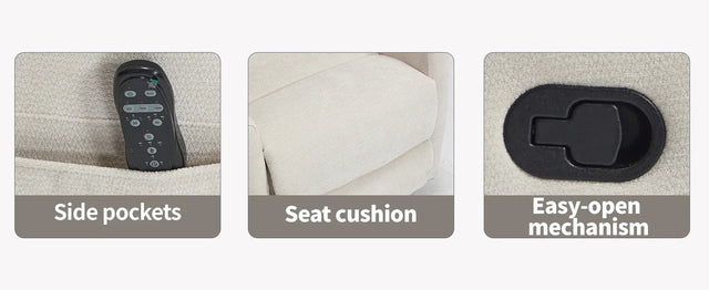 Heat Massage Recliner Chair With Swivel Rocking - Omega Lifestyles